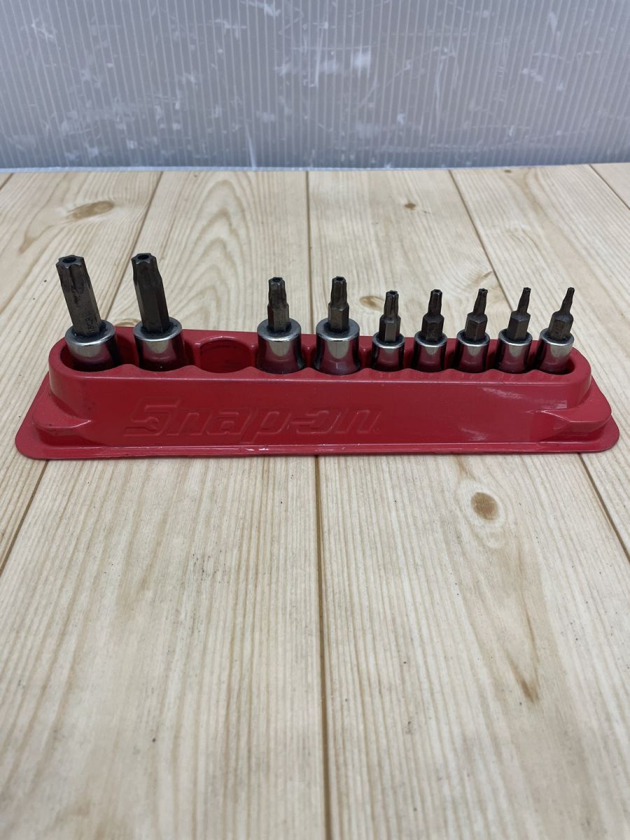 ☆Snap-on スナップオン 1/4トルクスソケット9本セット 1本欠品 おまけ