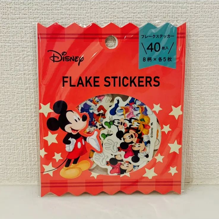 ディズニー フレークシール シール ステッカー 40枚×2セット - メルカリ