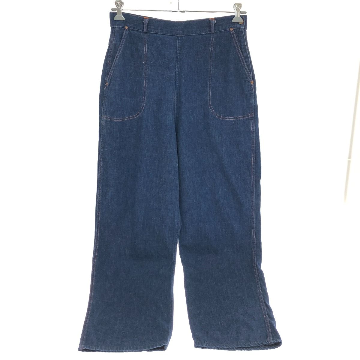 □□40~50s STOCKTON OF DALLAS ジーンズ ランチデニム 片爪WALDESジッパー UFOリベット 古着 インディゴ □□40~50s STOCKTON OF DALLAS ジーンズ ランチデニム 片爪WALDES
