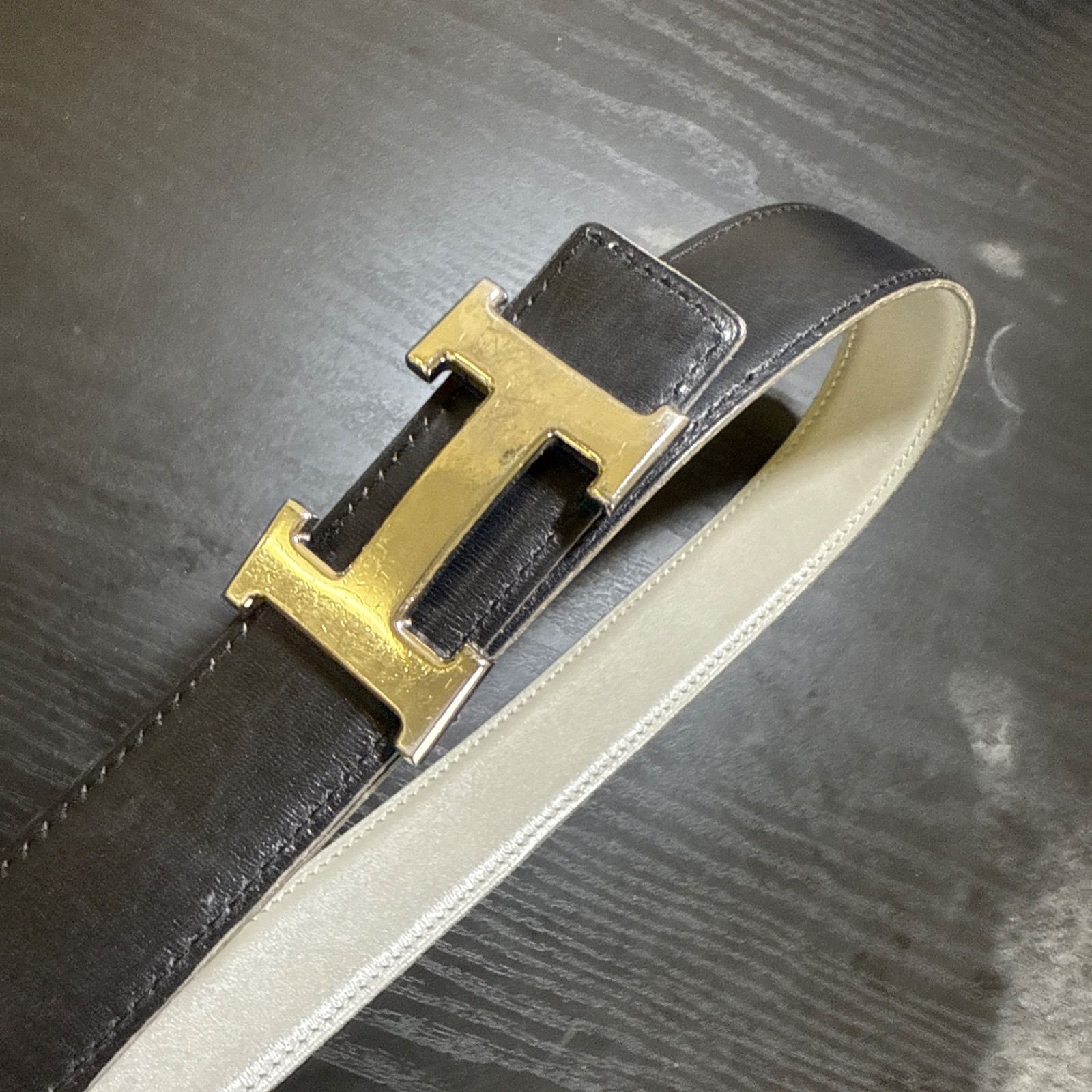 極美品★エルメス　コンスタンス　ベルト65 シルバーバックル　リバーシブル HERMES エルメス コンスタンスリバーシブルベルト65 シルバーカラー