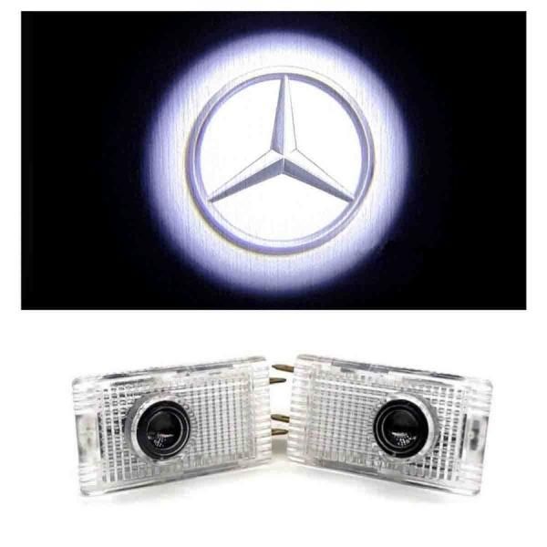 NEWタイプ 高性能 Mercedes Benz ロゴ カーテシランプ LED 純正交換タイプW210 Eクラス プロジェクタードア ライト メルセデス  ベンツ A361 - メルカリ