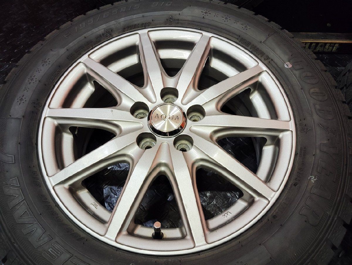 GOOD YEAR ICENAVI6 ホイール付きタイヤ4本セット 195/65R15  