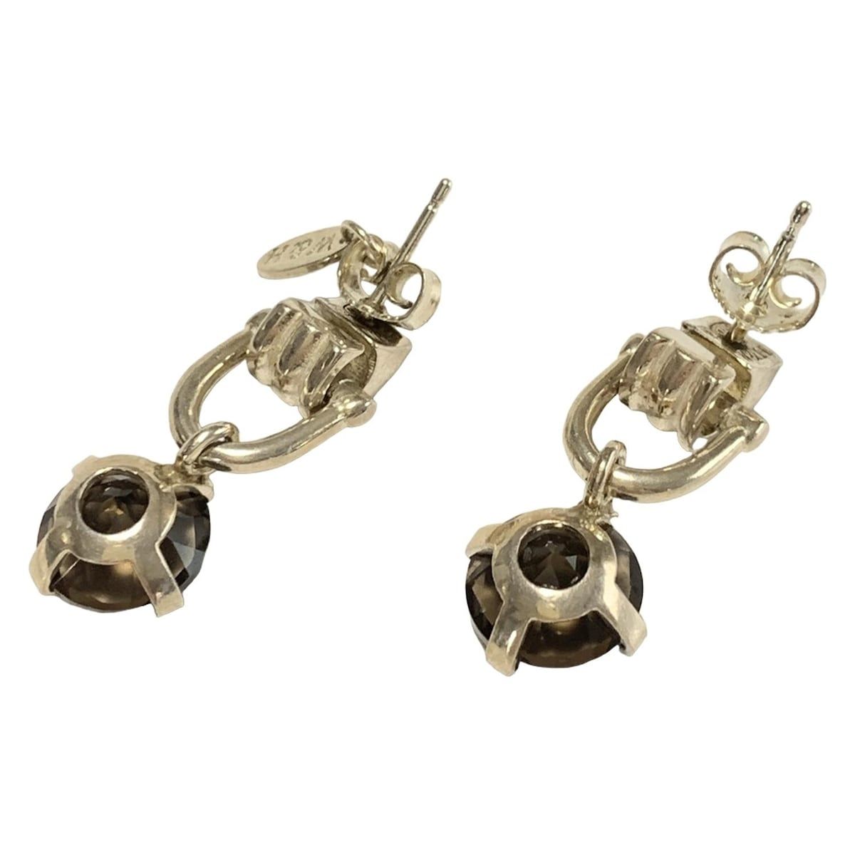 WOUTERS-HENDRIX ウッターアンドヘンドリックス ピアス シルバー×ダークブラウン