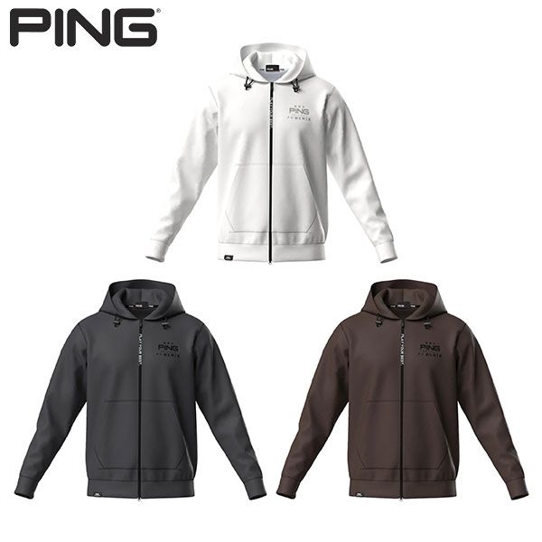 ピン ゴルフ 5262001 ダンボールニット フルジップ スウェット フーディ