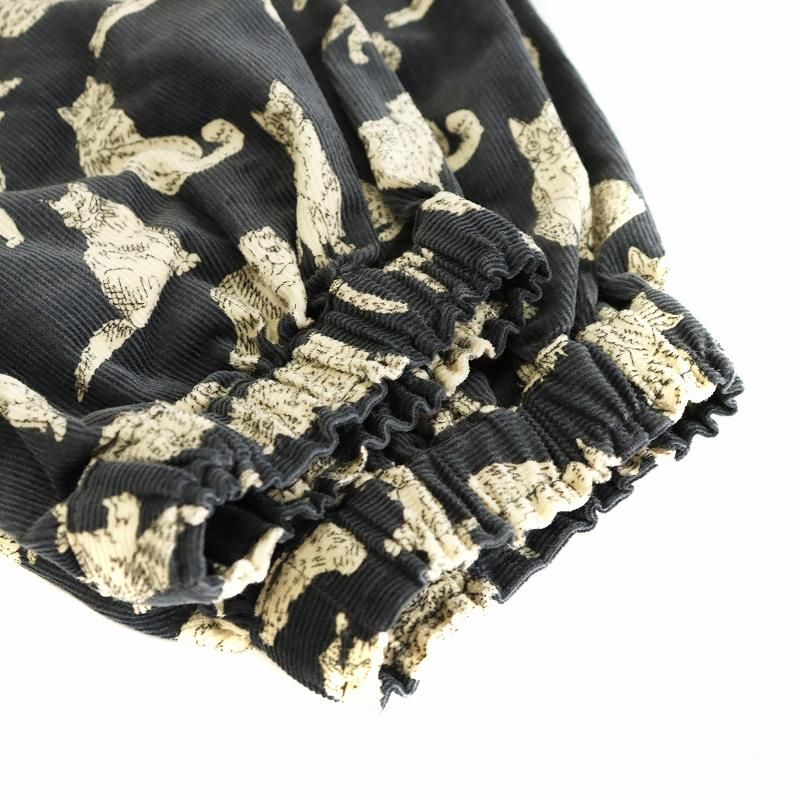 TSUHARU 猫柄ロングワンピース Meow LIBERTY TSUHARU【Liberty】Meow柄