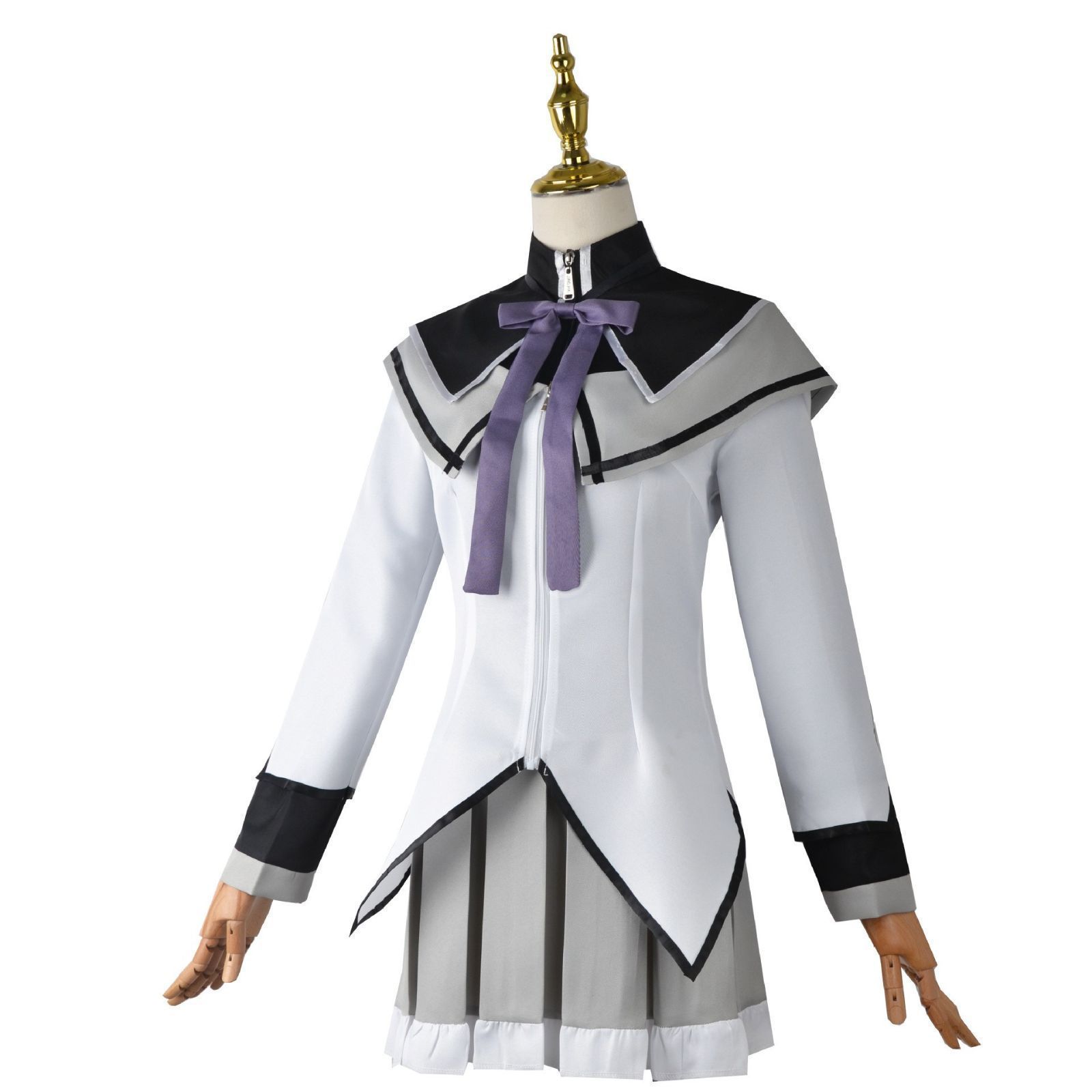 新品 暁美ほむら 開戦服 コスプレ 衣装 ウイッグ付き 魔法少女
