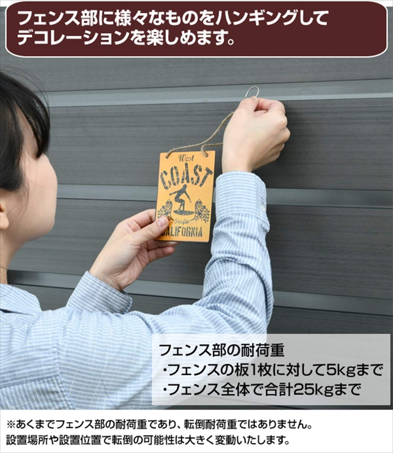 大人気』人工木 プランター付き 目隠し (幅56 フェンス 高さ150cm 