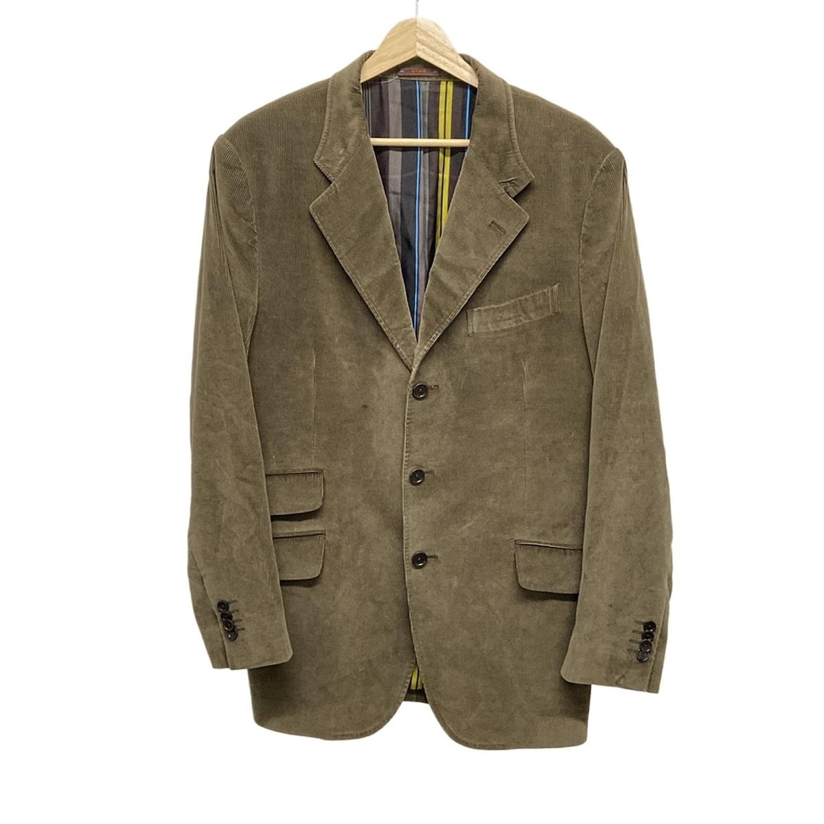 ETRO エトロ ジャケット サイズ52 L メンズ - ダークブラウン 長袖|コーデュロイ|秋|冬