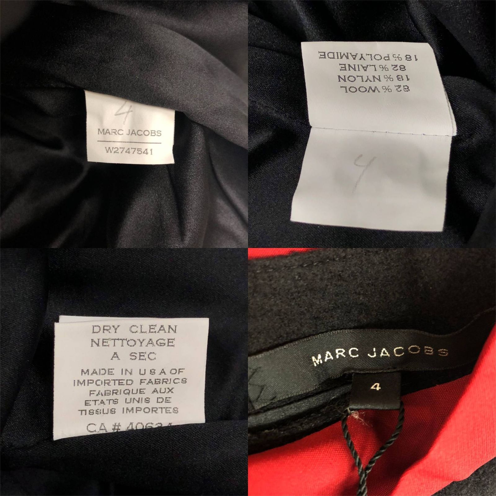 MARC JACOBS マークジェイコブス ノースリーブワンピース 4 サイズ MARC JACOBS マークジェイコブス ノースリーブワンピース 4