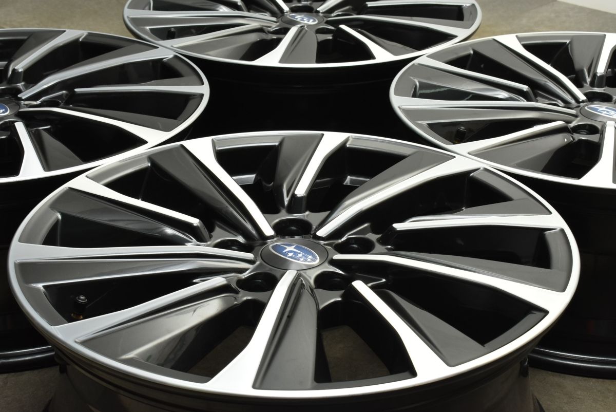 良好品 スバル VN レヴォーグ STIスポーツ 純正 18in 7.5J 55 PCD114.3 4本セット WRX S4 レガシィアウトバック 流用 ノーマル戻し