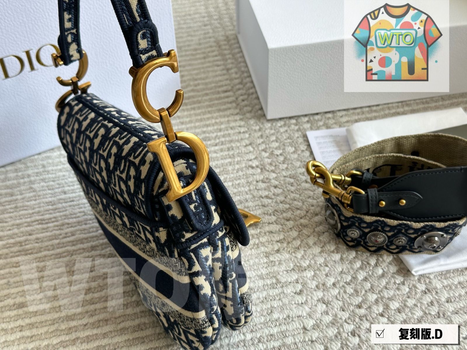 今日WTO】Dior ヴィンテージ サドルバッグ ラージサイズ（25cm