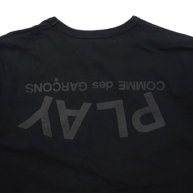 PLAY COMME des GARCONS ロゴプリントTシャツ L ブラック コットン