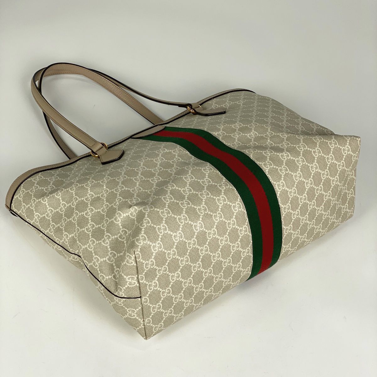 グッチ GUCCI オフィディア GG ラージ トートバッグ シェリーライン 