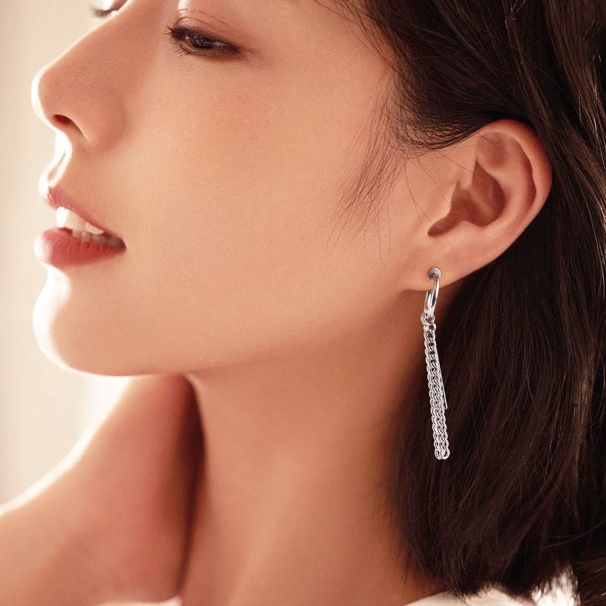 スタイル:styleA】幅2.0mm 内側12mm 18G レディース リング メルカリShops イヤーカフ 幅広 12×12mm