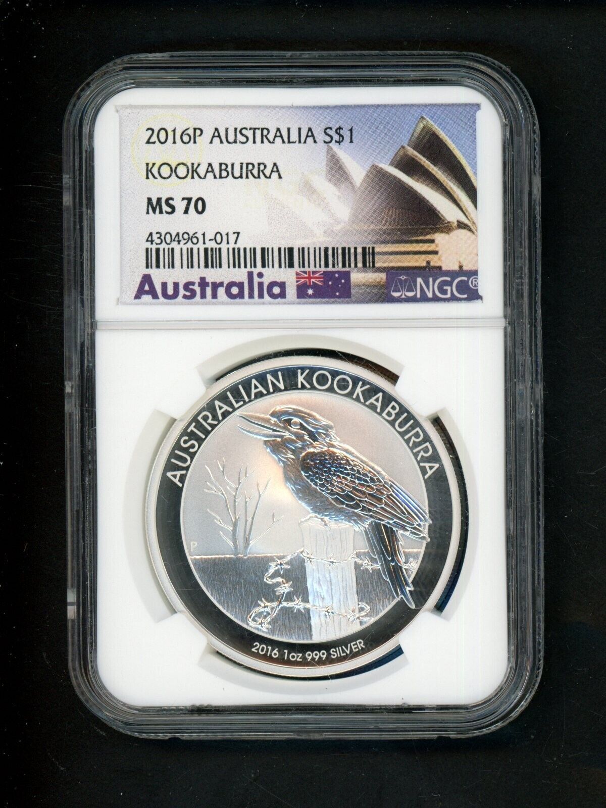 Atralia 2016P $1 $1.00 Silver 1 Oz NGC Kookaburra MS70 Choice UNC Sydney
