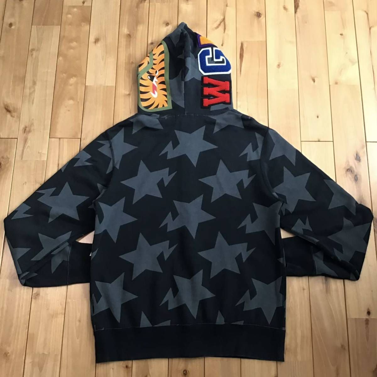 BAPE スター シャーク パーカー Lサイズ black a bathing ape BAPE sta 