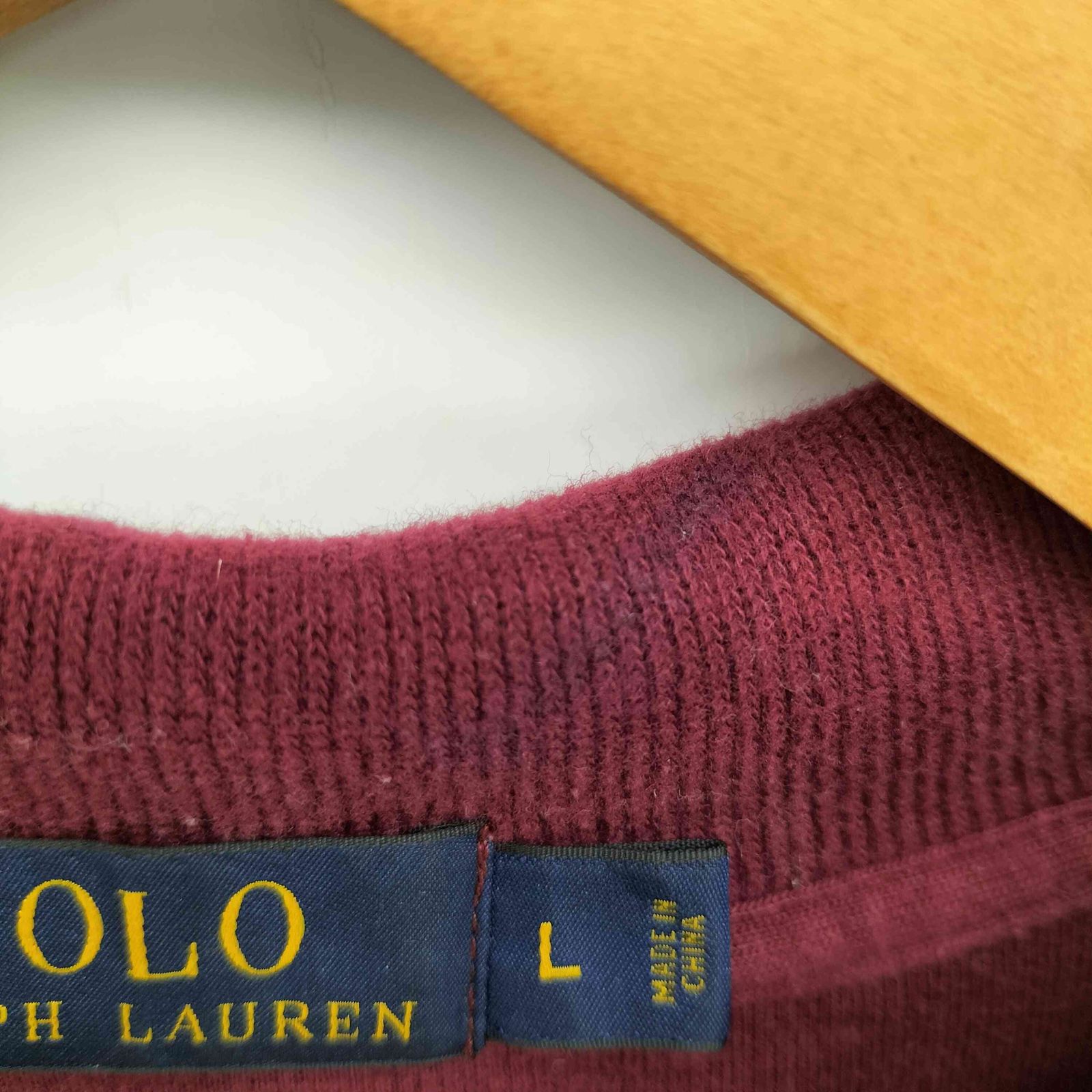 ポロバイラルフローレン　刺繍ロゴ　ハーフジップコットンニット　アイボリーL古着 Polo by Ralph Lauren ポロバイラルフローレン ワンポイントロゴ