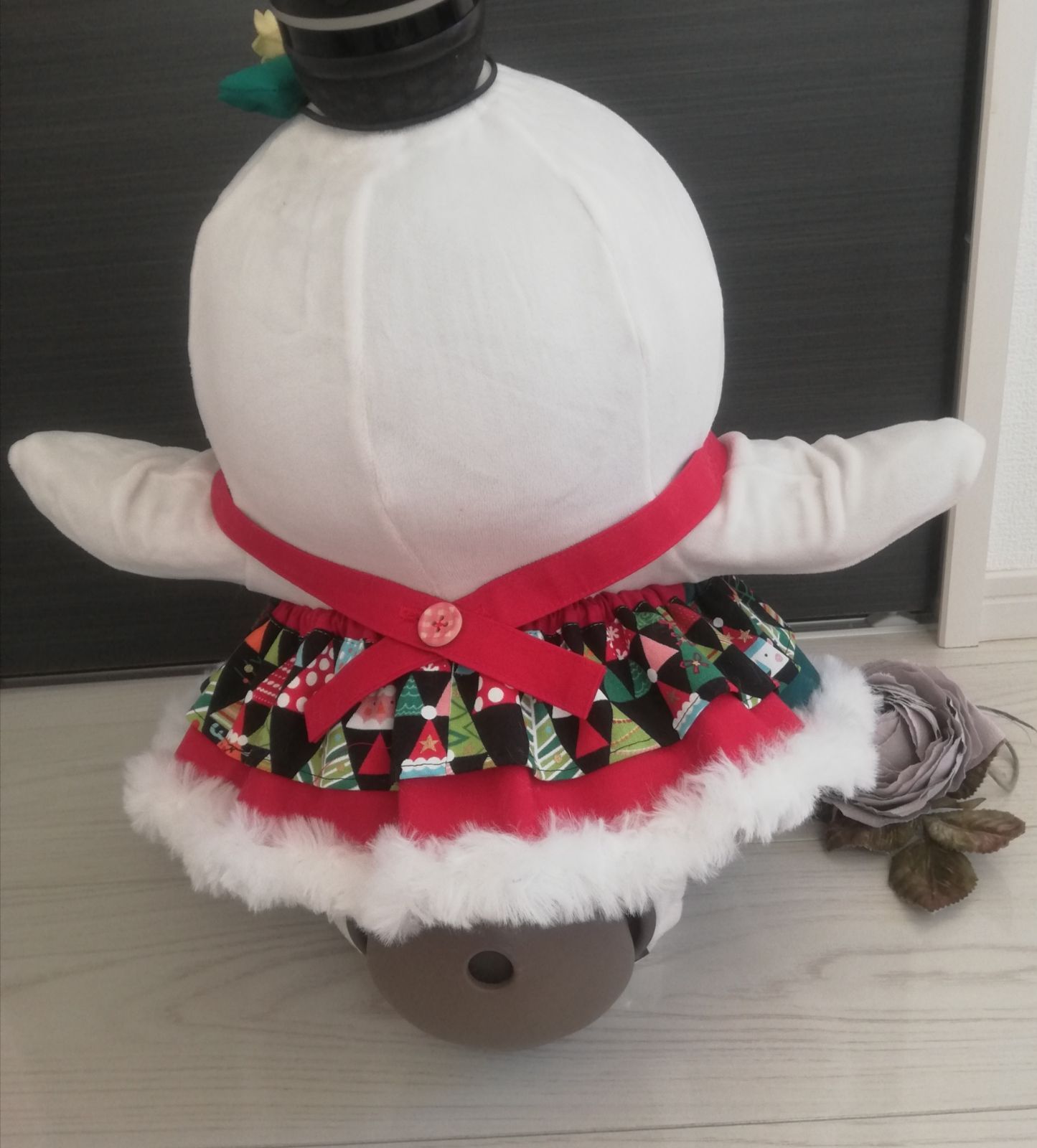 ラボット LOVOT ラボットの服ハンドメイド サンタクロースワンピースセット ラボット LOVOT ラボットの服ハンドメイド サンタクロース