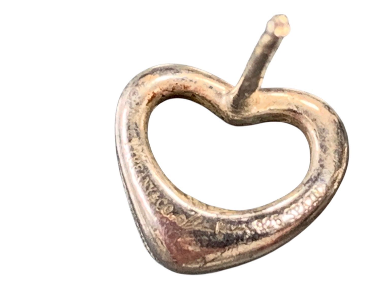 Tiffany ティファニー 925 オープンハート フープ ピアス スモール Tiffany & Co. オープンハート フープ ピアス ティファニー