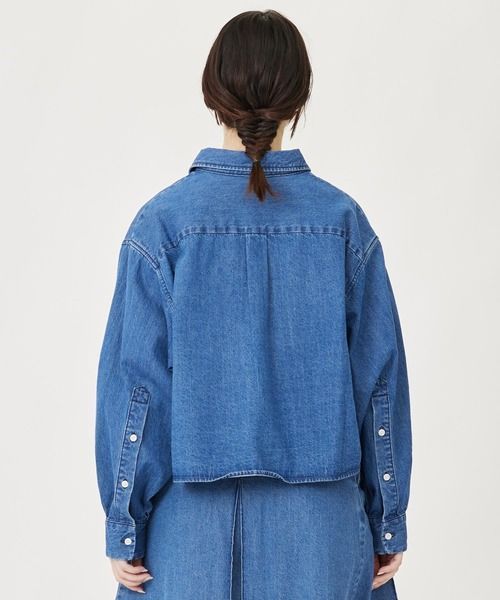 シャツ ブラウス ミルクフェド MILKFED レディース DENIM SHIRT 