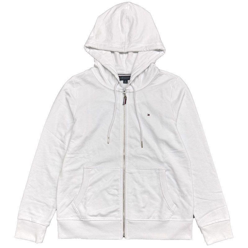 TOMMY HILFIGER GOLF ホワイト フード付き フルジップ tommy ジップ