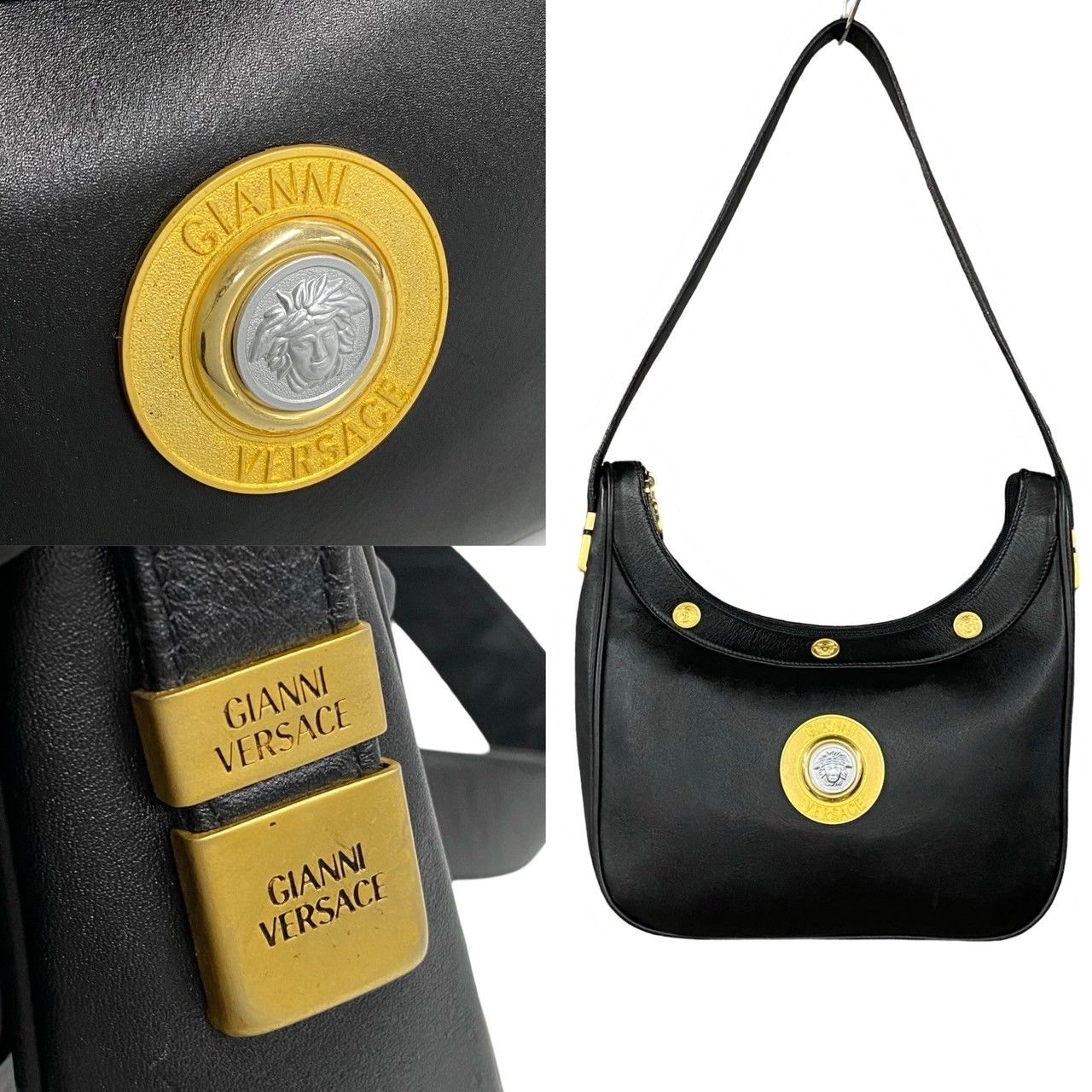 ジャンニヴェルサーチ 極美品！本革バッグ 極 美品 希少品 VERSACE