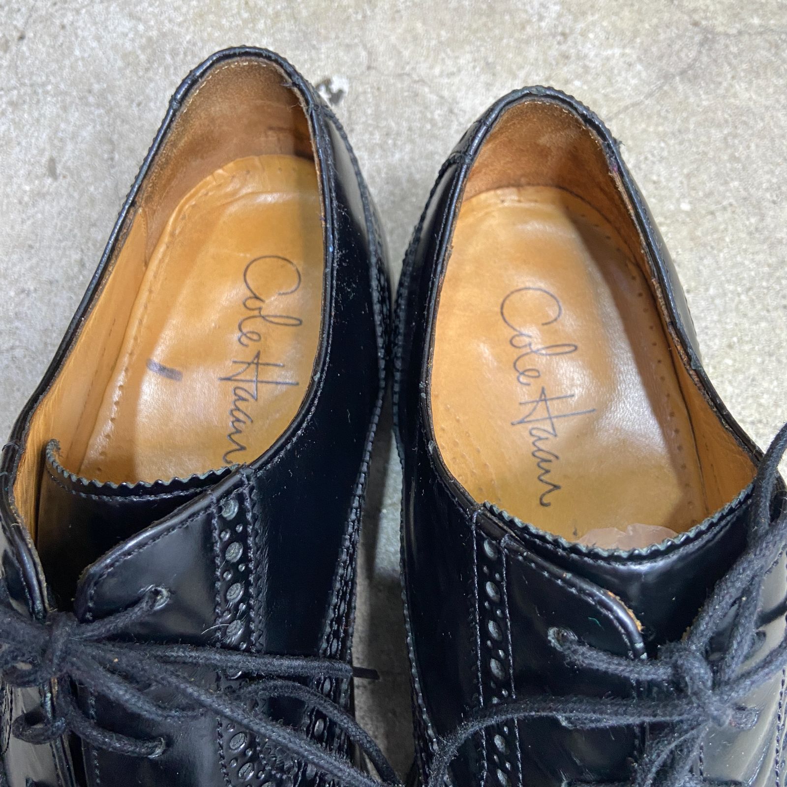 ☆COLE HAAN☆コールハーン☆ウィングチップレザーシューズ☆黒