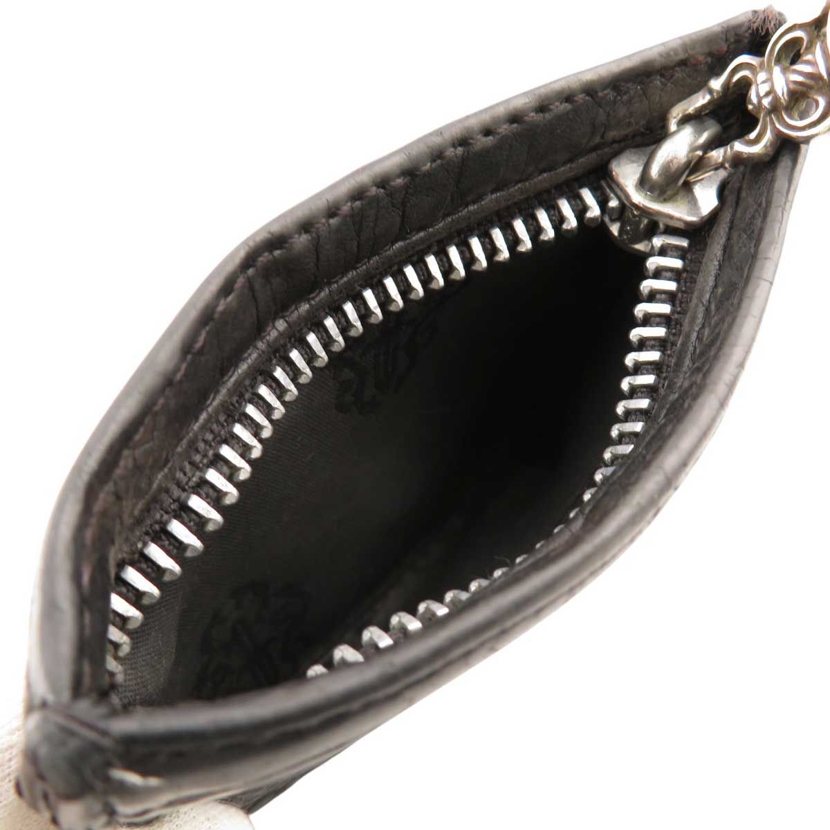 クロムハーツ ダガージップ ジッパー チェンジパース レザー シルバー  