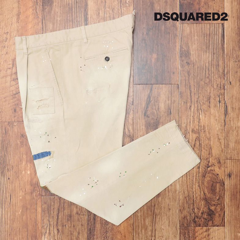 DSQUARED2 パッチワーク チノパン 46 DSQUARED2 パッチワーク チノパン 46 DSQUARED2 パッチワーク