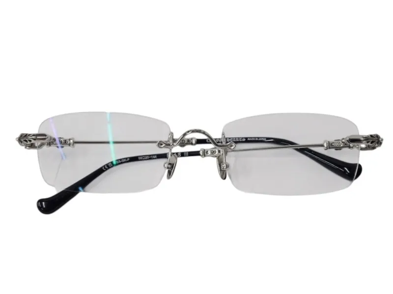 クロムハーツ(Chrome hearts) Pills Ⅲ　ピルズ3　アイウェア 楽天市場】CHROME HEARTS PILLS III SHINY SILVER BLACK PLASTIC 55-20