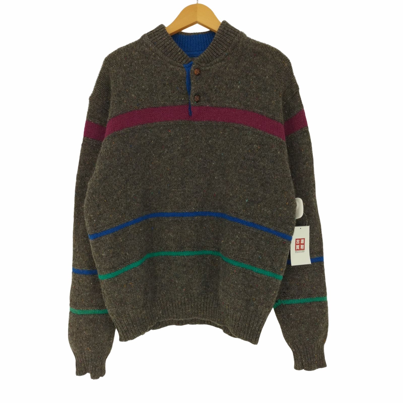 ペンドルトン PENDLETON 70S USA製 PURE VIRGIN WOOL ネップ ヘンリー
