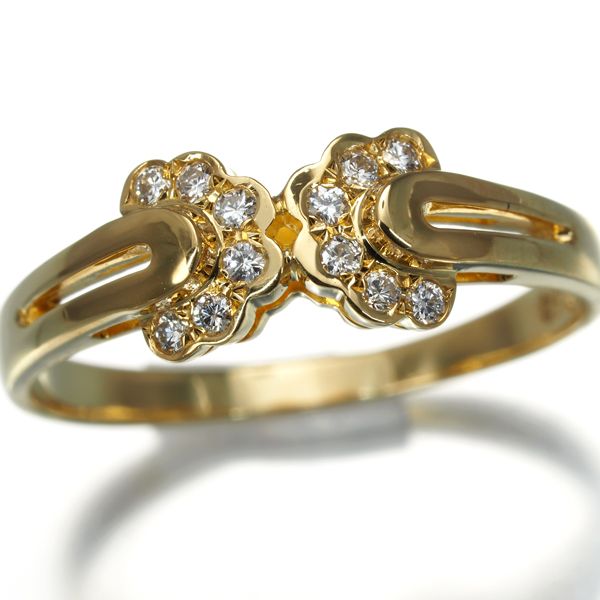 ディオール リング ダイヤ ダイヤモンド 0.68ct 12号 K18YG 176159