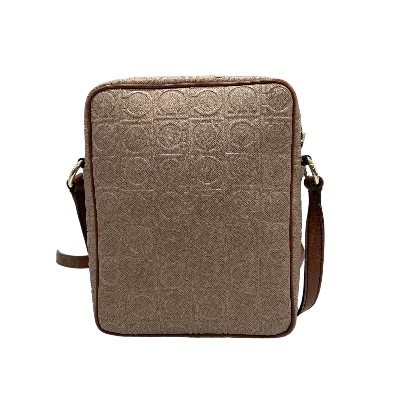 ⭐️Salvatore Ferragamo ブラウンショルダーバッグ⭐️ 美品 Salvatore Ferragamo フェラガモ ガンチーニ ショルダー