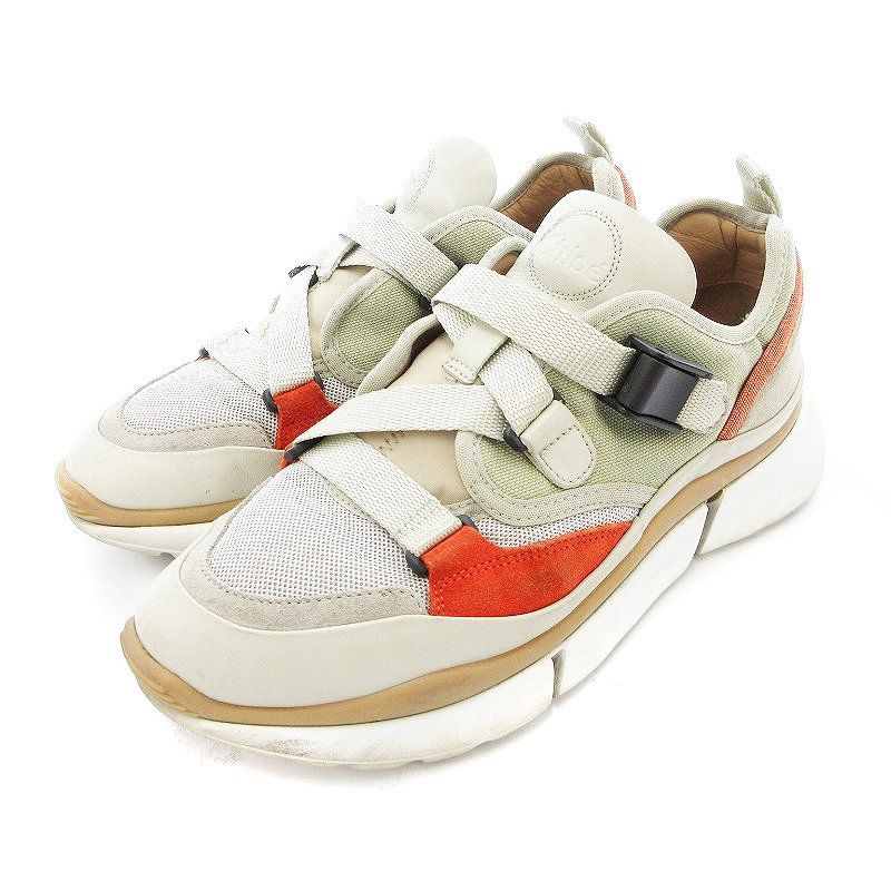 クロエ CHLOE SONNIE LOW ソニー ベルテッドスニーカー シューズ