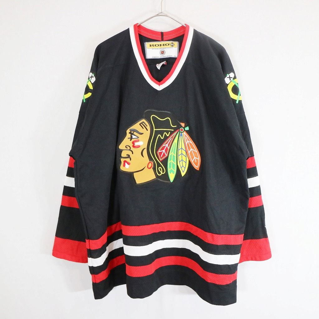 SALE/ KOHO NHL シカゴ ブラックホークス ゲームシャツ ホッケー 