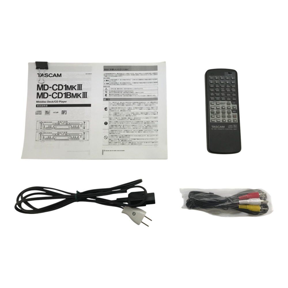 TASCAM MD/CDコンビネーションデッキ/プレーヤー MD-CD1MK3