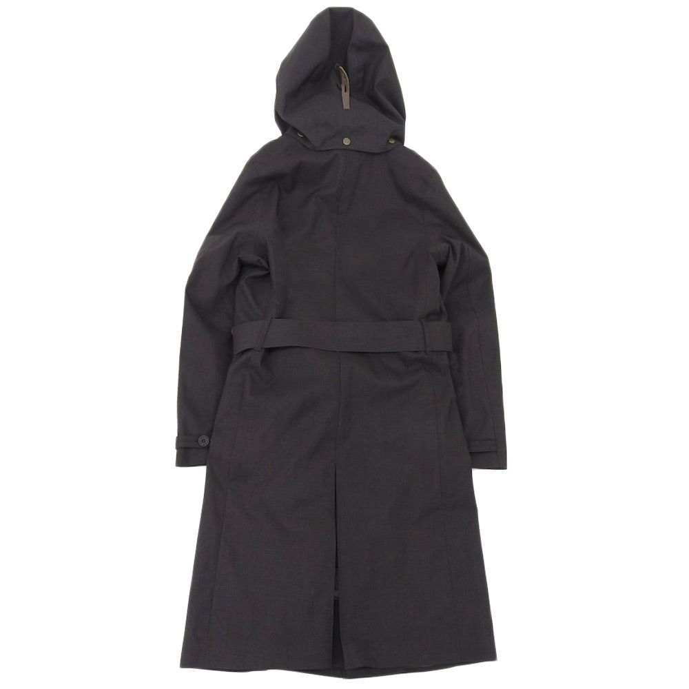 超 ノルウェージャンレイン Norwegian Rain 日本 426-5252580 撥水ナイロン レザー カシミヤ マウンテン レイン コート XS 黒 フード脱着可 旅