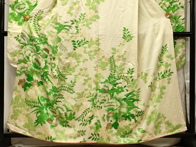 振袖 豪華 金彩 和装 平和屋着物□豪華振袖 刺繍 葡萄花文 金銀彩 正絹 逸品