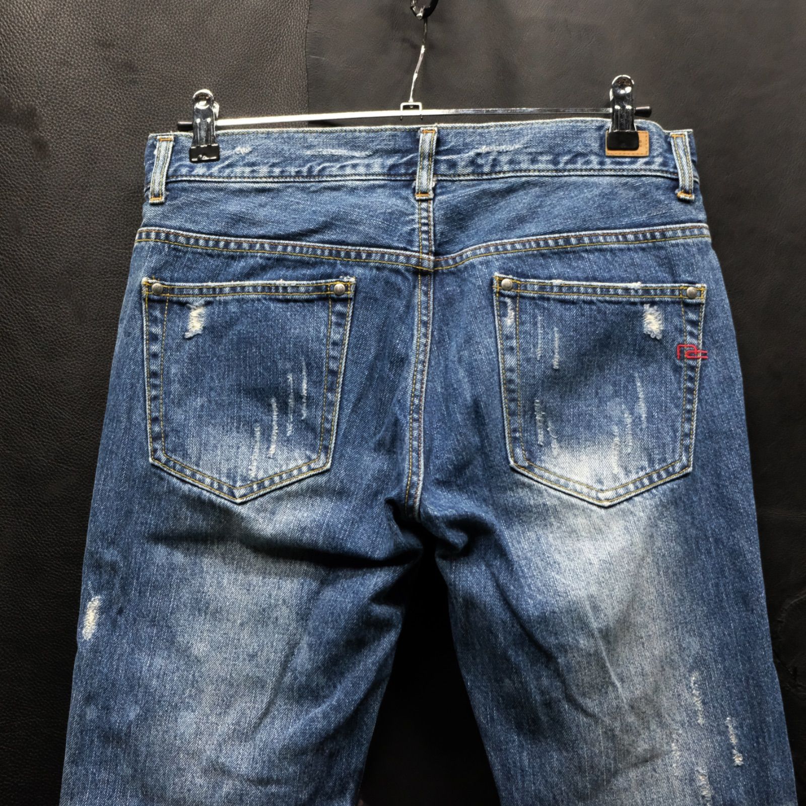 00s/y2k archive NICOLE CLUB FOR MEN ダメージ加工フレアデニム 