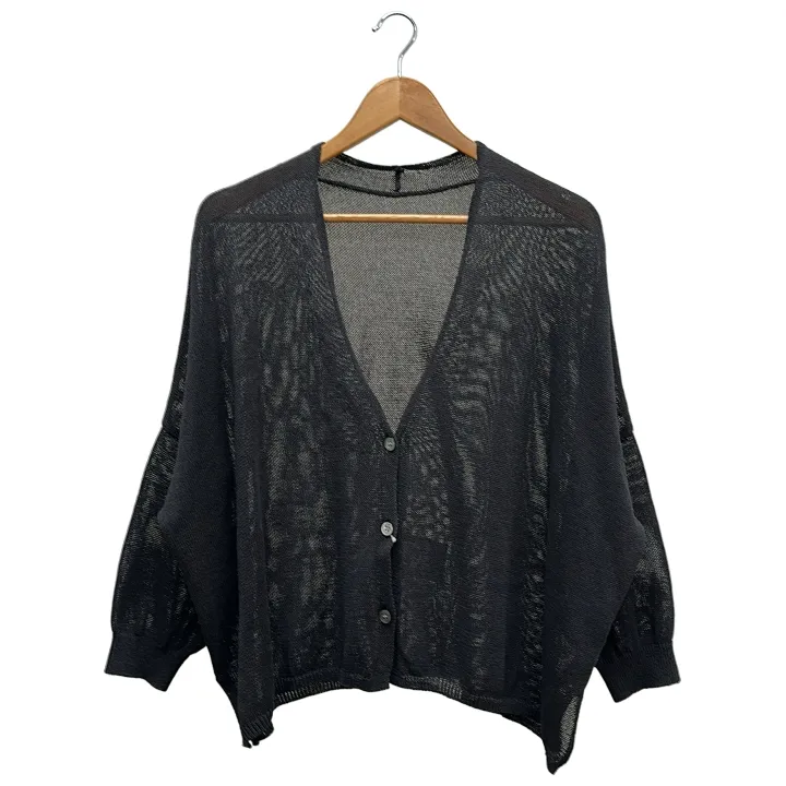 1度着用のみ美品】 スピックアンドスパン ペーパーヤーンカーディガン