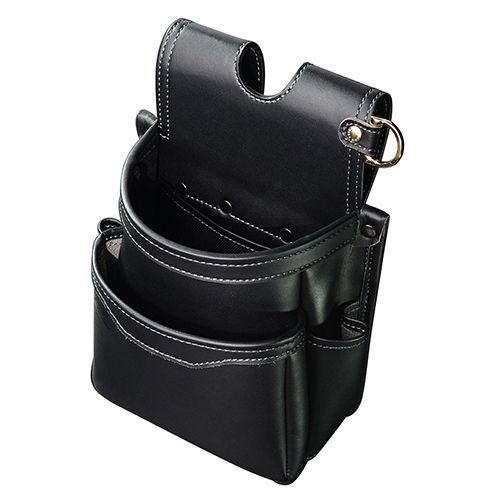 フジ矢 腰袋薄型２段 黒金 AB-32 BG