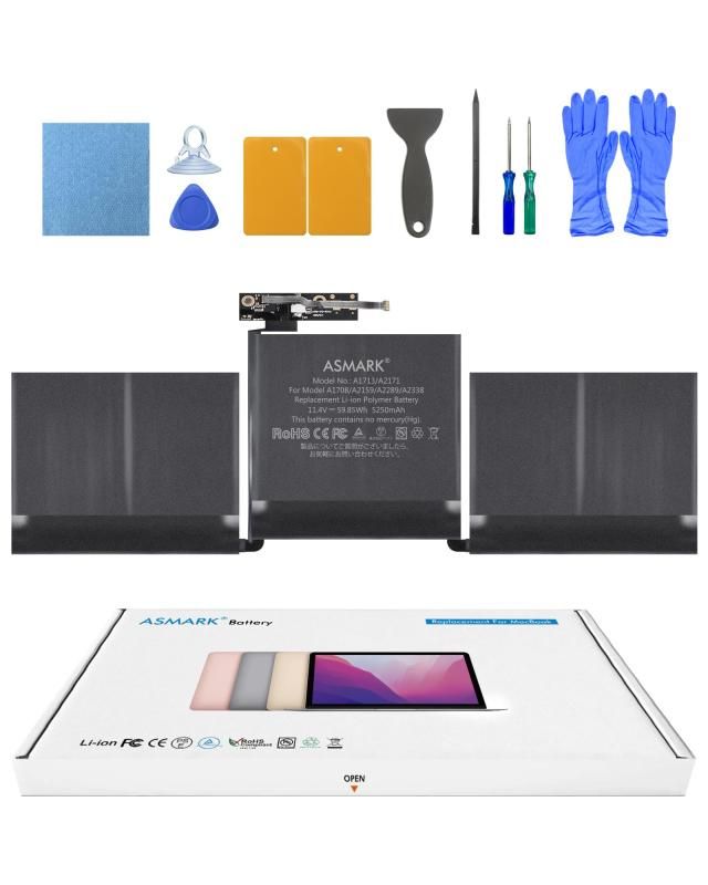 ASMARK Macbook Pro A1708 バッテリー 交換 適用 13インチ A1708 2016 2017 A2159 2019 A2289 2020 A2338 2020 2025
