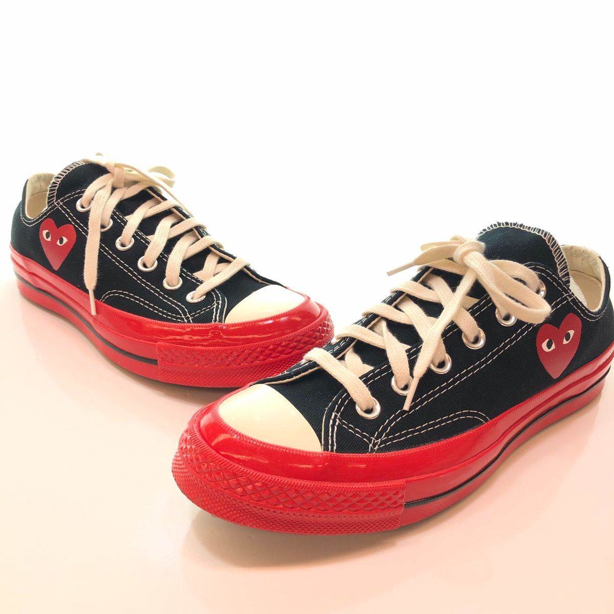 PLAY コムデギャルソン コンバース low 24.5cm black