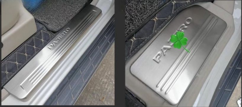 三菱 パジェロ V93V97V73 スカッフ プレート サイドガーニッシュ 4P 内装