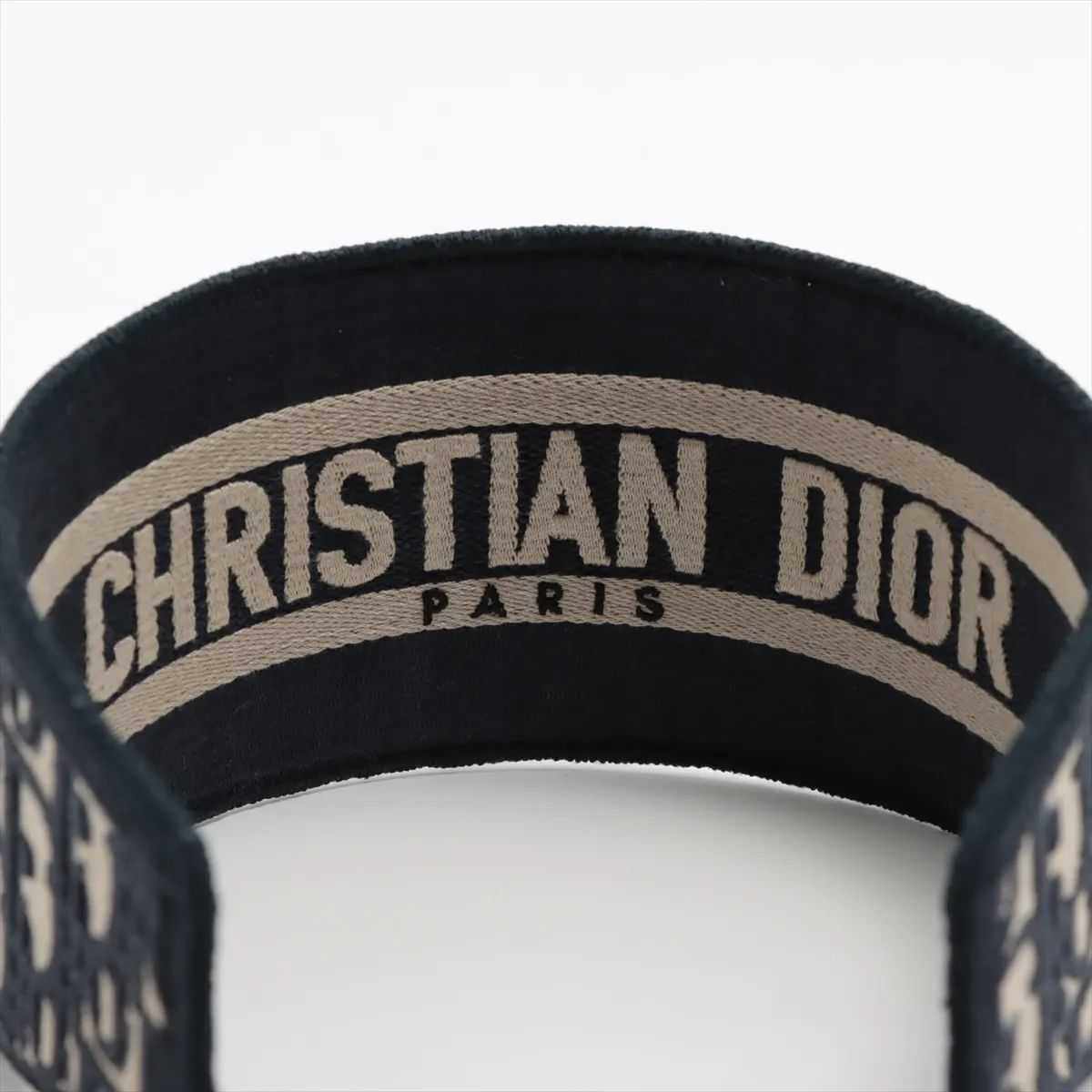 極美品 クリスチャンディオール オブリーク カチューシャ ヘア  