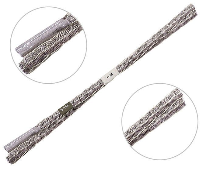 帯締め 正絹 夏物 五嶋紐 琉球ガラス 三分紐 ハーブ染 ごとうひも