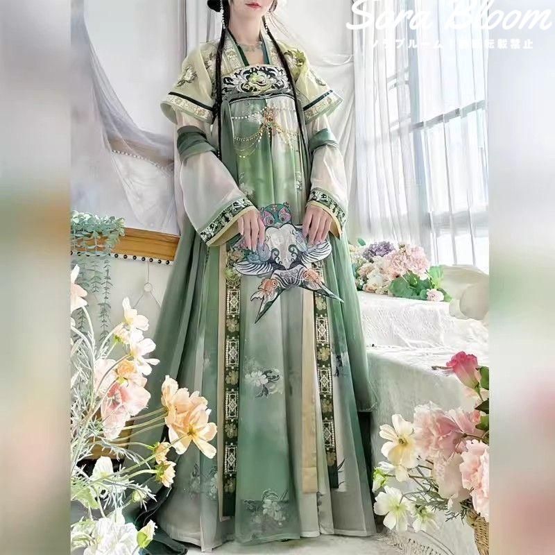 HF-159 豪華刺繍 漢服 かんふく 古風衣装 レトロ風 中華ロリータ