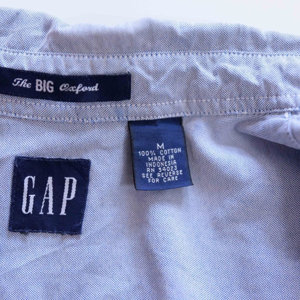 90s オールド GAP The BIG Oxford ビッグ オックスフォード シャツ 99