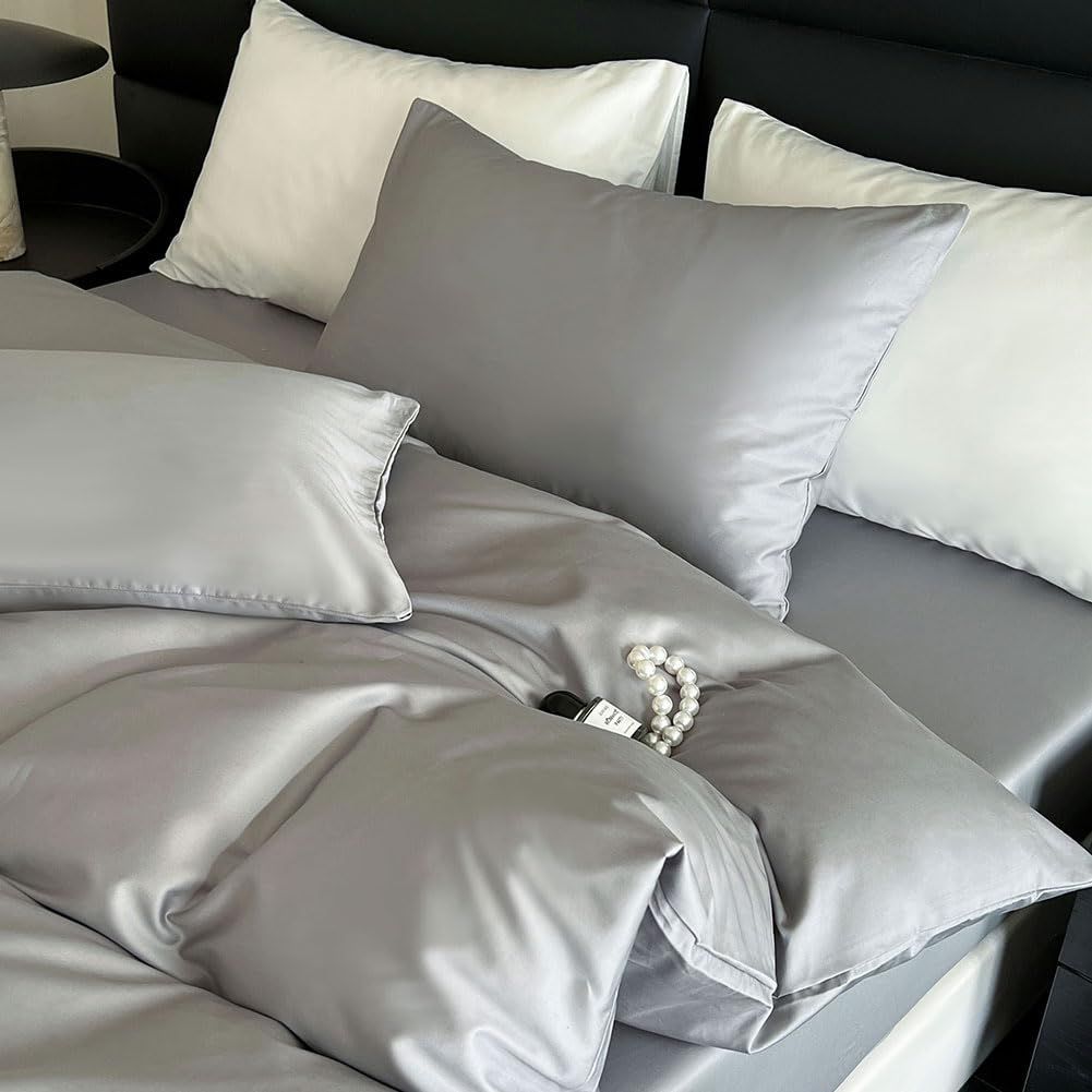 新品 100%シルク掛け布団カバー 150x210cm 定価55,000円 シングル