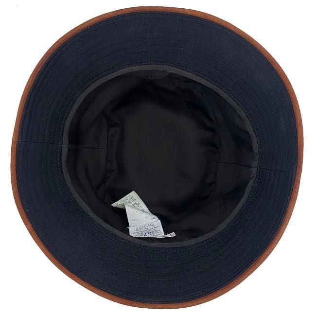 ◆エルメス◆HERMES バケットハット 黒 57 エルメス バケット ハット ブラック ブラウン バケハ サイズ 57 - メルカリ